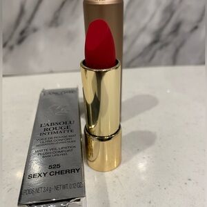 Lancôme #525 sexy cherry L'Absolu Rouge Intimate Matte Veil Lipstick